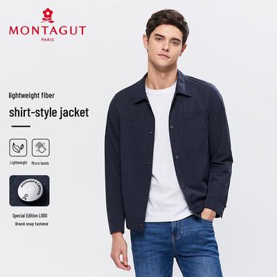 MONTAGUT Men's Casual Lapel Anti-Wrinkle Jacket