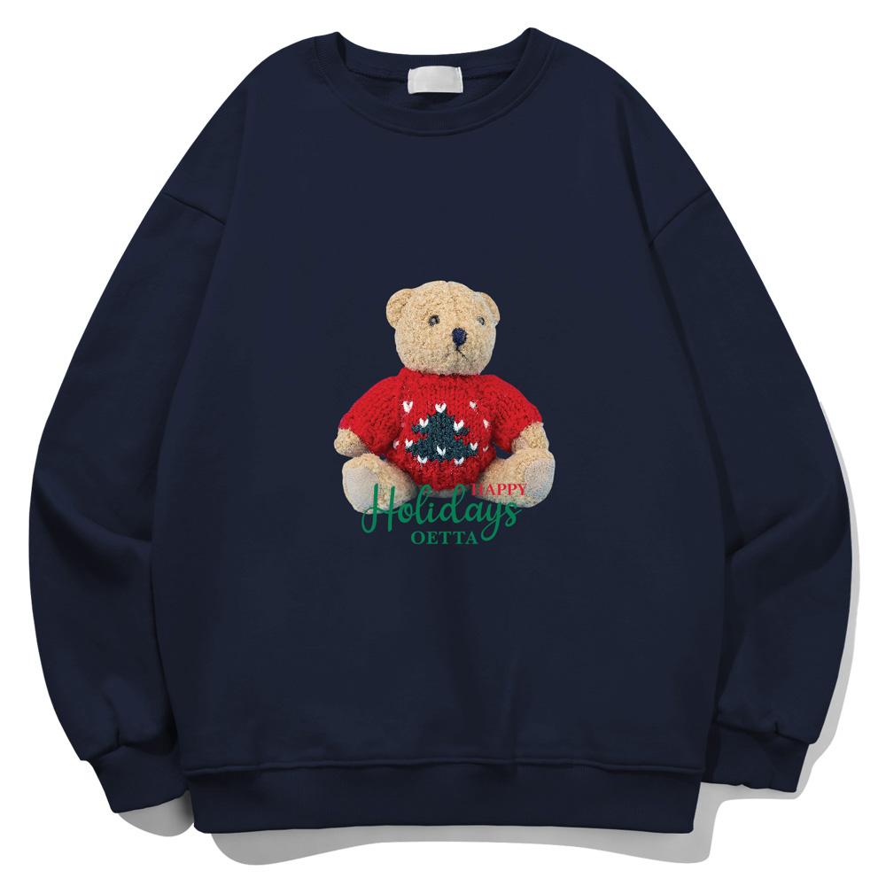 Толстовка с мишкой Тедди Yda Happy Holiday_Ot3D037Nv Navy/L