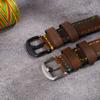 22 Get The Goods, Crazy Horse Leather Strap, High-Quality First-Layer Cowhide Handmade Strap, Watch Accessories.