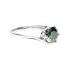 Bien Vetu Green Moissanite Ring 1 Carat Wave Setting 123