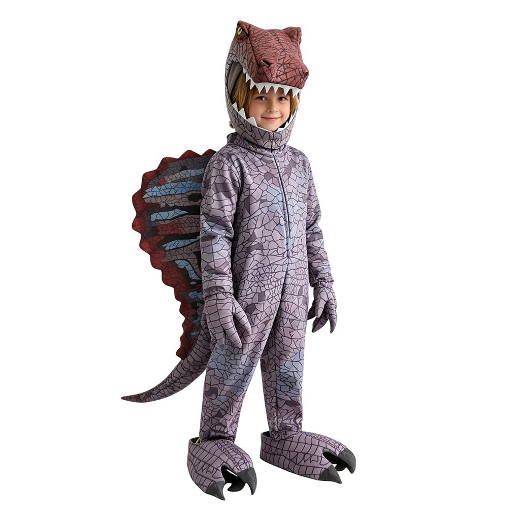 Kids Dinosaur Halloween Costume Animal Dress Up Party Outfit for Boys and Girls