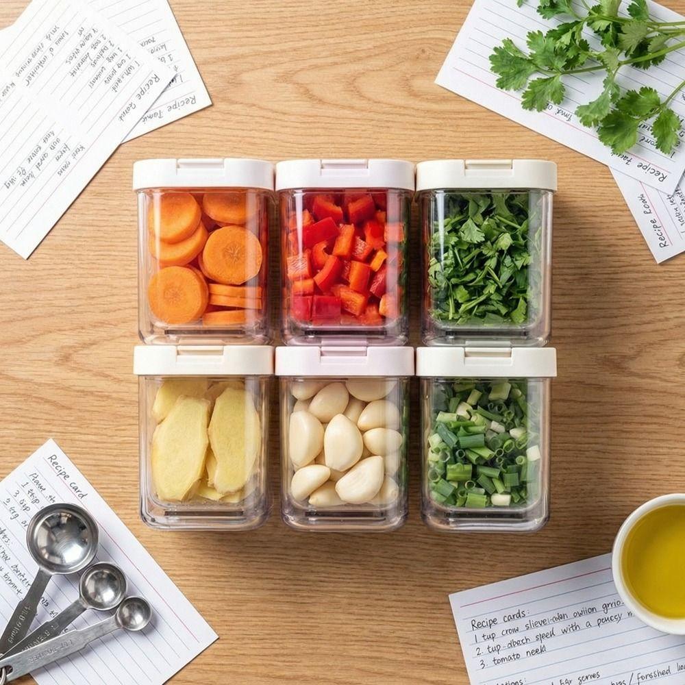 Plastic Scallion Storage Box Sealed Draining Refrigerator Fresh-Keeping Box Space Saving Dust-proof Food Storage Box