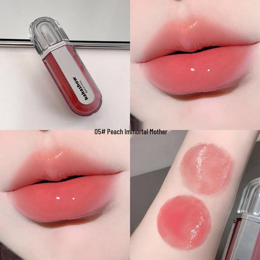 Kakashow Feuchtigkeitsspendender Lipgloss: Spiegelglanz, Feuchtigkeitsspendender Aufpolsterungs-Effekt für einen Natürlichen Look, Perfekt für Herbst/Winter.