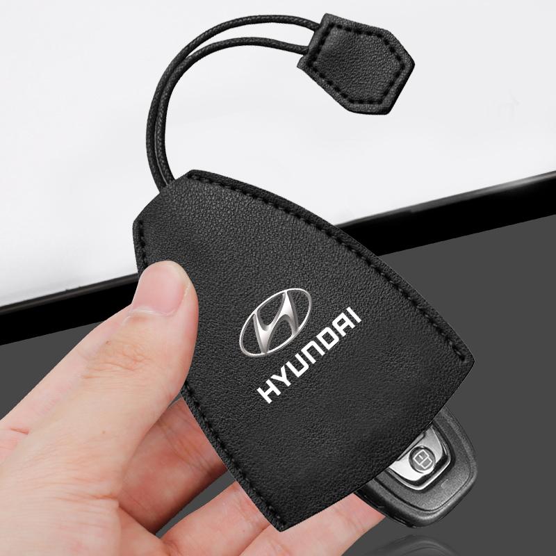 1Pcs Car Key Protection Shell Bag Car Key Case Cover Car Keychain For Hyundai Logo IX35 Bayon Kona I30 ElantraSolaris Palisade