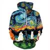 Rainbow Drip Art Fleece Hoodie, Men's Thick Warm Autumn Winter Sweatshirt, Bright Rainbow Paint Splash Pattern Pullover for Daily Street Wear