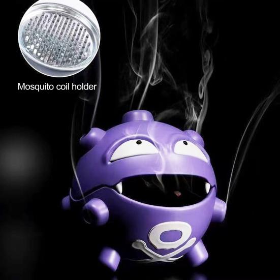 Game Inspired Mosquito Coil Box, Incense Coil Burner with Metal Ash Tray, Fireproof Mosquito Repellent Coil Holder for Home Office Outdoor