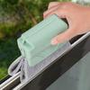 Window Track Scrubber Double-Sided Brush Set with Removable Sponge Car Vents Shower Tracks Narrow Gaps Cleaning Brush