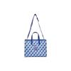 New MLB Synthetic Leather Tote Bag, Shopping Bag, Handbag Medium Women's Blue 3AORM042N-07BLS