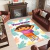Dora Explorer Personalized Text Floor Rug Office Rug Design for Game Room Decorate room Playrooms Balcony Antislip Carpet Office home decor
