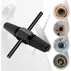 Dual Purpose Water Pipe Break Bolt Extractor Tool For Screw Removal Pipe Valve Faucet Disassembly Remover Tool Sturdy Kit
