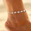 Women Fashion Birthday Gift Summer Beach Crystal Barefoot Foot Chains Rhinestone Anklets Sandal