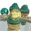 8Pcs Gold Happy Mother's Day Best Mom Ever Heart Cupcakes Toppers Acrylic Party Baking Cakes Dessert Decorations Supplies