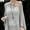 Loose Crochet Hollow Top Transparent Beach Cloak Sun-protective Clothing Bohemian Shawl Vacation