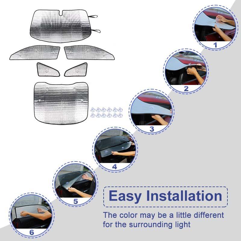 Car  Windshield Sunshade Window Shade Foldable Sun Visor Cover Fit for Ford Mustang 2015 Up Car Accessories
