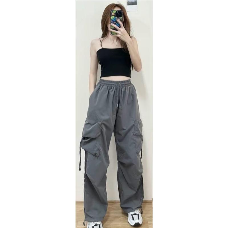 Straight Work Pants for Men's Spring and Summer New Loose American Versatile Dopamine Wide-leg Pants