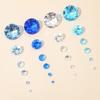 800PCS Mixed Color Acrylic Diamonds 5 Size Artificial Diamonds Gem  Home Decoration