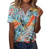 Dammode Casual Kortärmad Blommig Topp