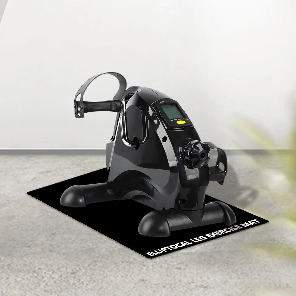 Ellipse Leg Exerciser Machine Mat Seated Foot Pedal Exerciser Mat Soft Stepper Floor Mat Enhance Stability for Fitness Sports