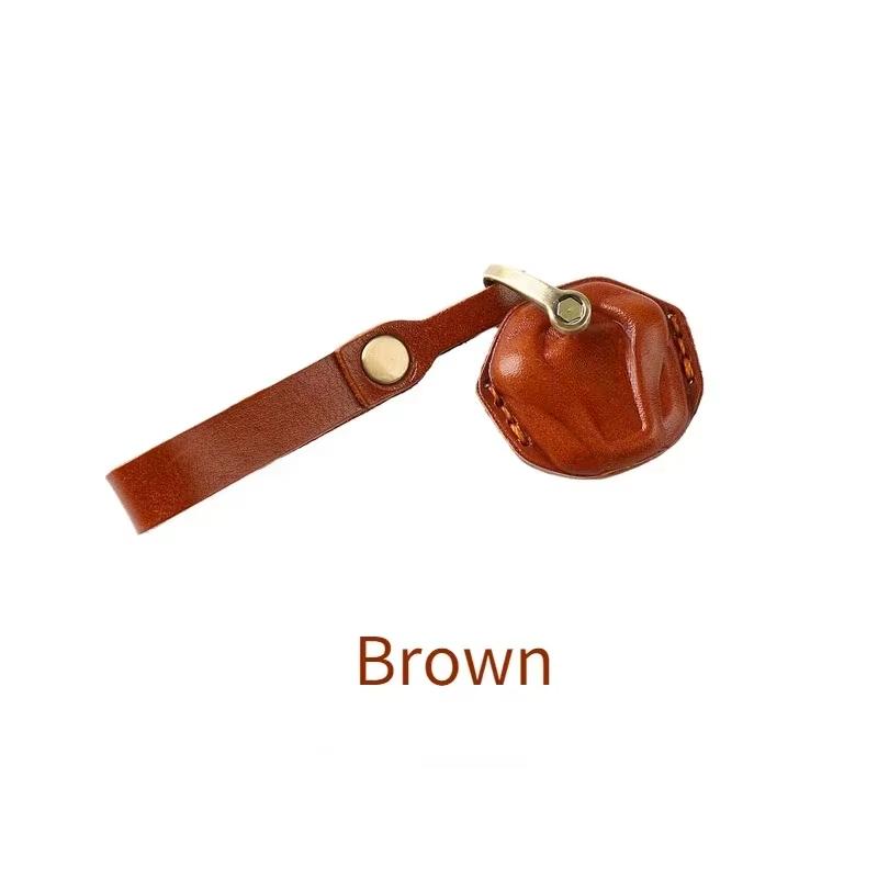 For Triumph Motorcycle T100/T120/T900/obber Leather Vintage Key Sleeve Car Key Decoration Modification Keychain Accessories