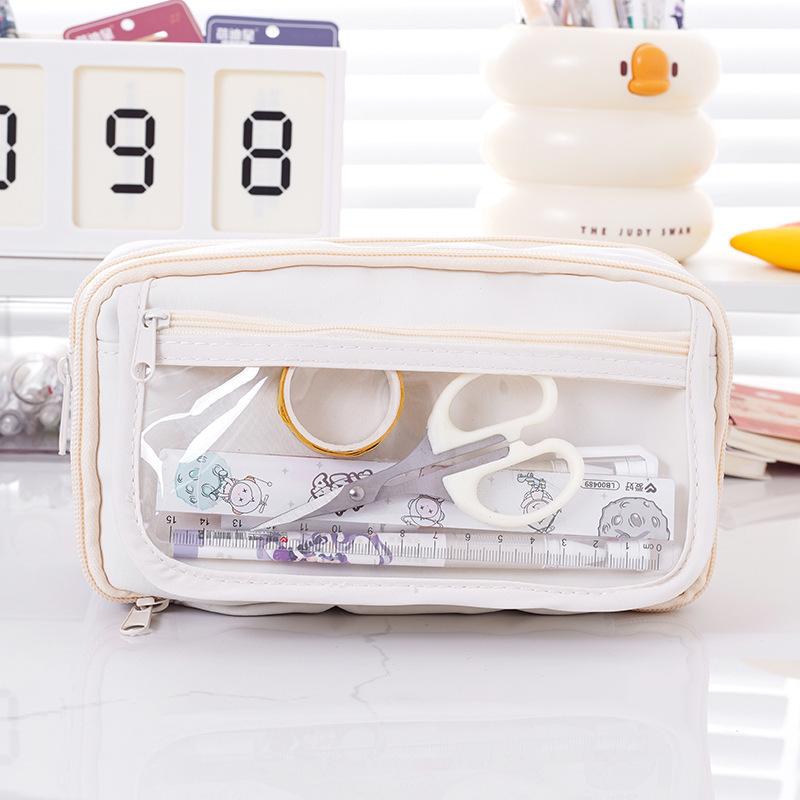 New Transparent Pencil Case, Nine-layer Panda Pencil Case, Large-capacity Stationery Case, High-value Pencil for Junior High School Students and Girls