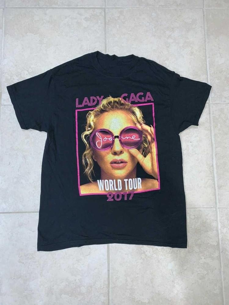 Винтажная футболка унисекс 2017 года Lady Gaga Joanne Tour Подарок для фаната S-5XL M443 Футболка унисекс S