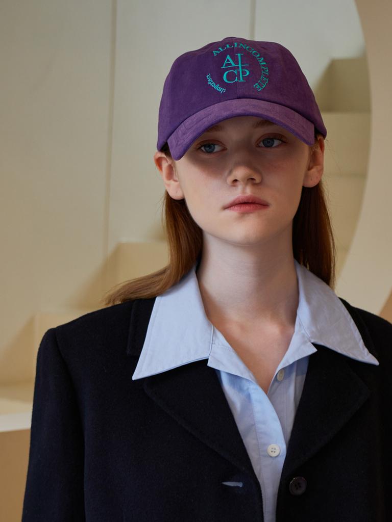 Olinkeompeulliteu Round Logo Ball Cap (Purple)