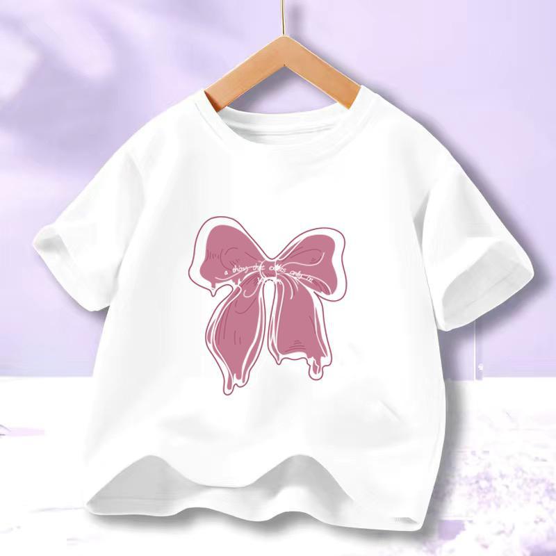 Girls' Anime Cartoon Short-Sleeve Cotton T-Shirt - Summer 2023 Trend