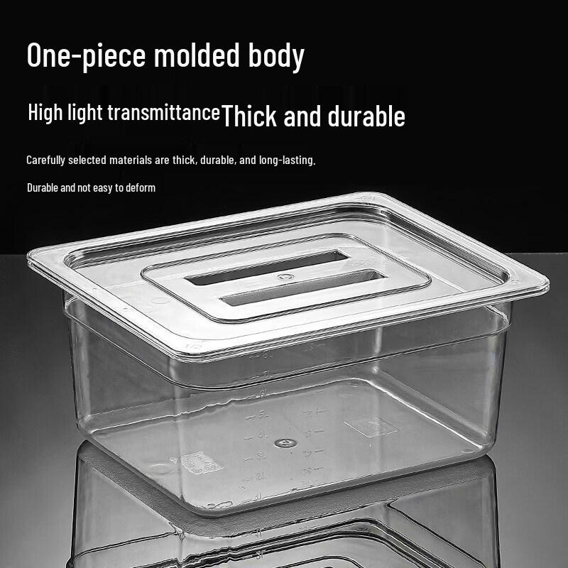 Commercial Acrylic Rectangular Food Display Pan