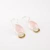 Pierre Précieuse Quartz Rose Naturel Bijoux Argent Sterling 925 Boucles d'Oreilles Fait Main 1.5" EE-162-29