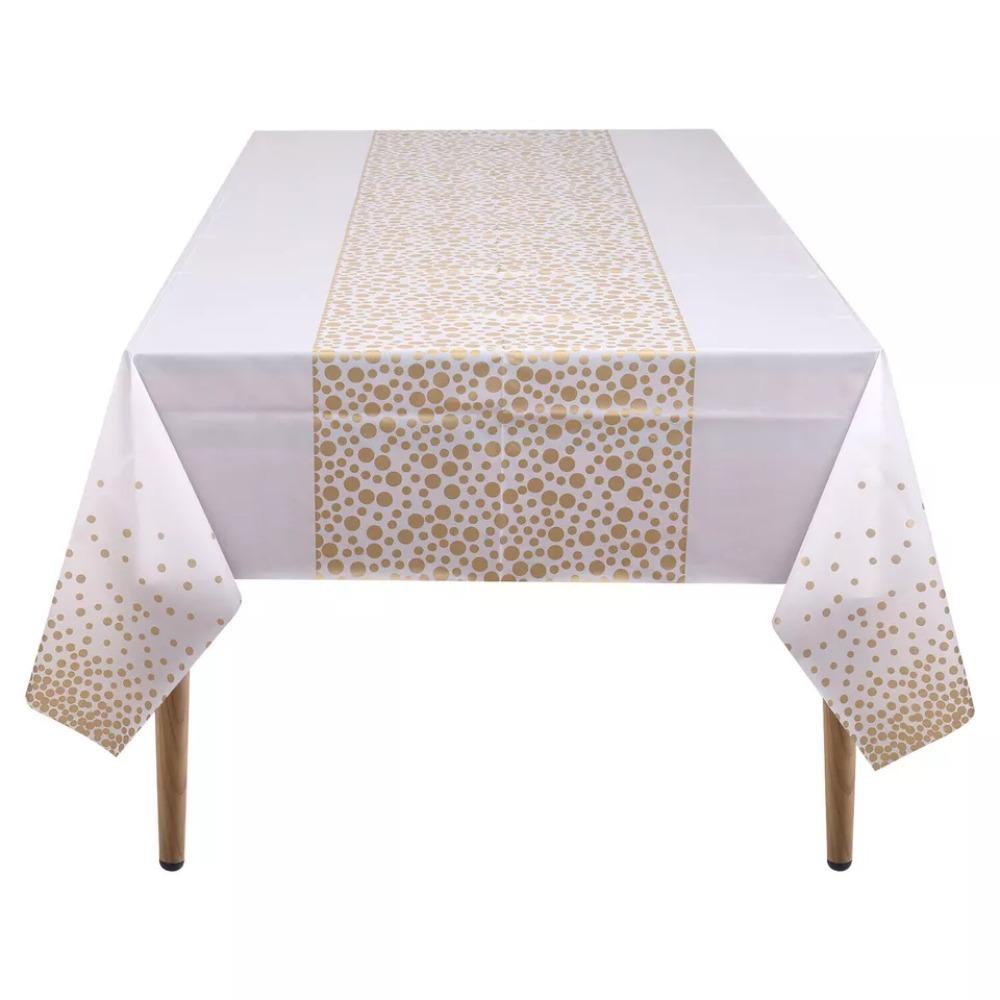 Waterproof Tablecloth Delicate PEVA Table Cover Fashion Table Runner  Home Living Room