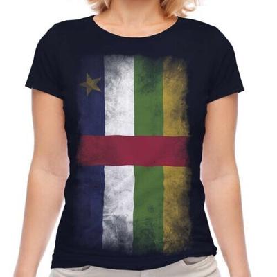 Central African Republic Faded Flag T-Shirt Tee Central African Republic