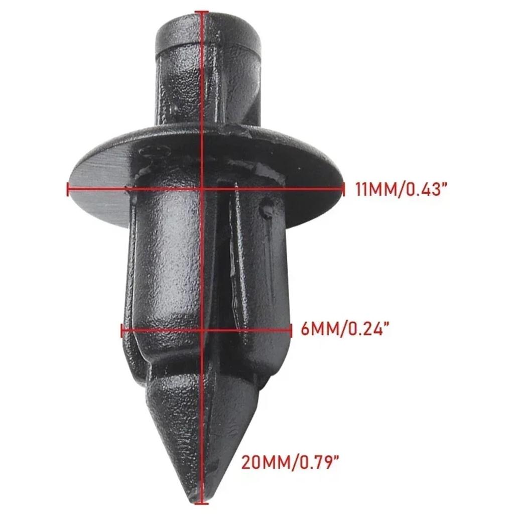 10pcs 6mm Black Rivet Fairing Body Trim Panel Fastener Screw Clip for Suzuki Kawasaki Motorcycle Accessories Parts