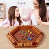 Double Sided Educational Wooden Flip Board Game Enhances Logical Thinking For Family Game Nights