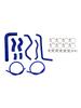 Silicone Radiator coolant Hose Fit For Suzuki SV 650 SV650 2016-2025 Blue