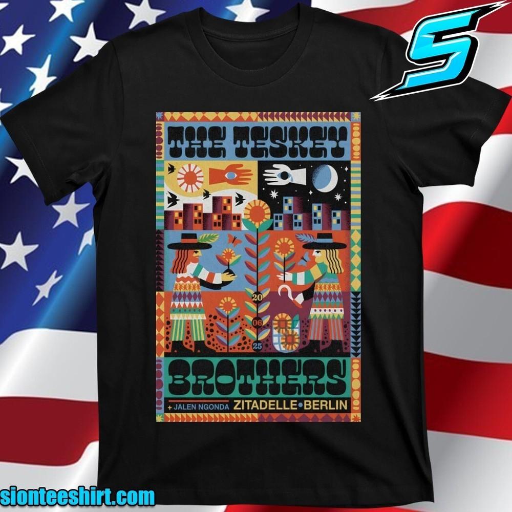 20 июня 2025 Концерт The Teskey Brothers Германия Постер Футболка Унисекс Футболка XXXXL