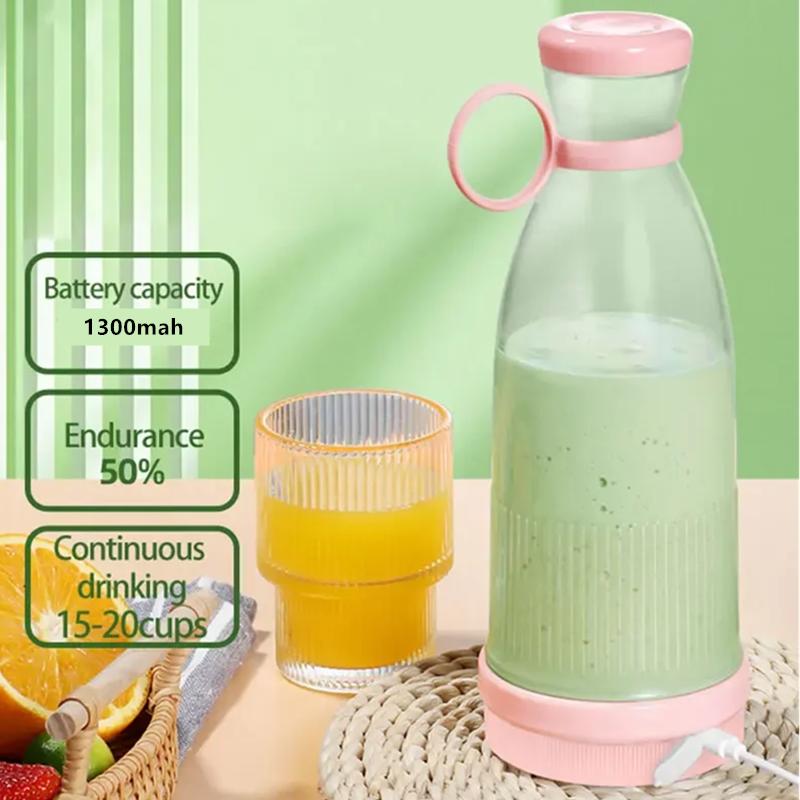Electric Juicer Cup 6 Blades Blender Milkshake Machine USB Portable Fruit Milk Mixing Tool Mini Fresh Juice Blender