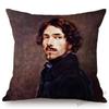 French Painter Eugene Delacroix Liberty Guiding The People Famous Oil Painting Home Decorative Pillow Case Sofa Cushion Cover