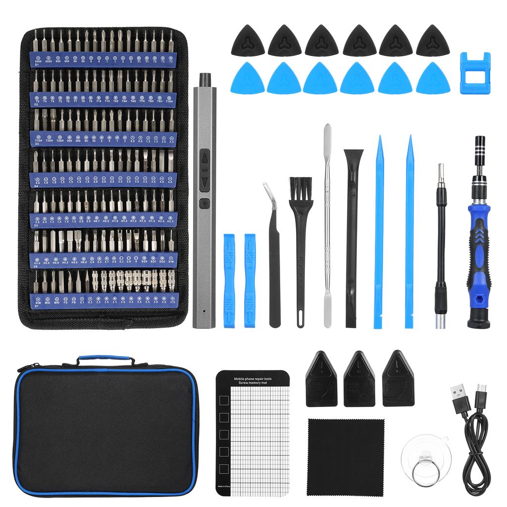 Lithium Electric Screwdriver, Small Portable Cordless Power Screwdriver Set, 152 in 1 Precision Screwdriver Set, Mini