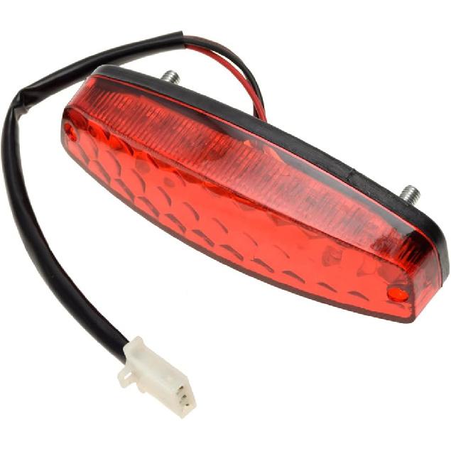 HIAORS LED Rear Tail Brake Light For 50Cc 70CC 90Cc 110Cc 125Cc Taotao SunL JCL Coolster Roketa Kazuma Chinese ATVs Quad 4 Wheeler Parts Red