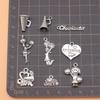 School Charm Pendant Collection Alloy Charms For Sports Cheer Team DIY Bracelet Necklace Jewelry Making Supplies For