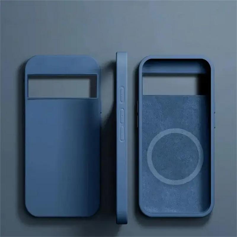 

For Magsafe Liquid Silicone Phone Cases For Google Pixel 8 7 6 Pro Wireless Charging Soft Case Magnetic Charge Shockproof Cover For Pixel 8 Pro