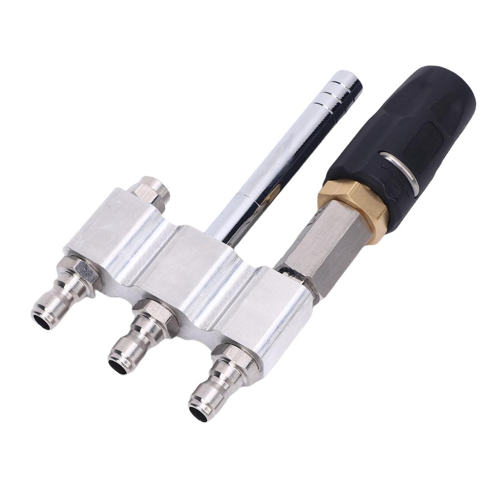 Nastavitelná tryska pro měkké mytí po proudu 3 v 1 14palcová otočná s dlouhým dosahem mýdlová tryska 060 stupňů Sprej pro