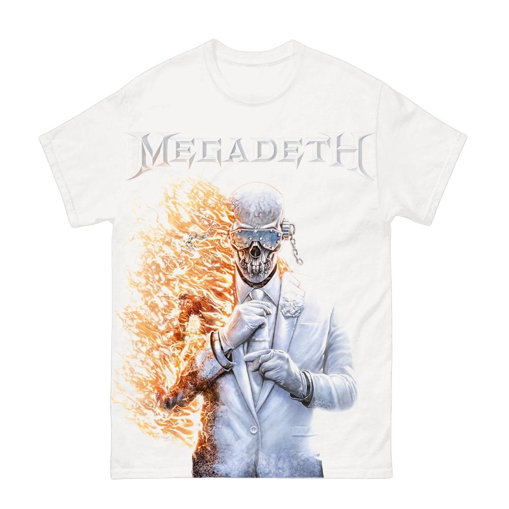 2026 Megadeth Band Tour Grafica Vintage Nuova Maglietta Unisex Unisex 100% Cotone Manica Corta Y2k Oversize Streetwear Popolare Tee Top