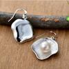 Elegant Shell Pearl S925 Silver Ear Needle Stud Earrings Women's Fashion New Style Luxury Gentle Minimalist Geometric Jewelry