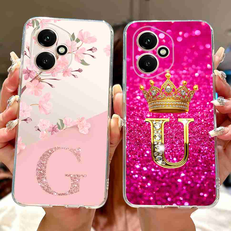 For Honor 400 5G Global Case DNY-NX9 New Crown Flower Letter Soft Silicone TPU Cover For Huawei Honor400 6.55" Phone Shell Funda