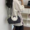 Yogodlns Lace Polka Dot Shoulder Bag Cute Drawstring Flap Crossbody Handbag Sweet Vintage Messenger Purse Daily Casual