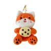 Adorable Plush Bear Keychain Soft Toy Couple Gifts For Kids Customizable 12cm