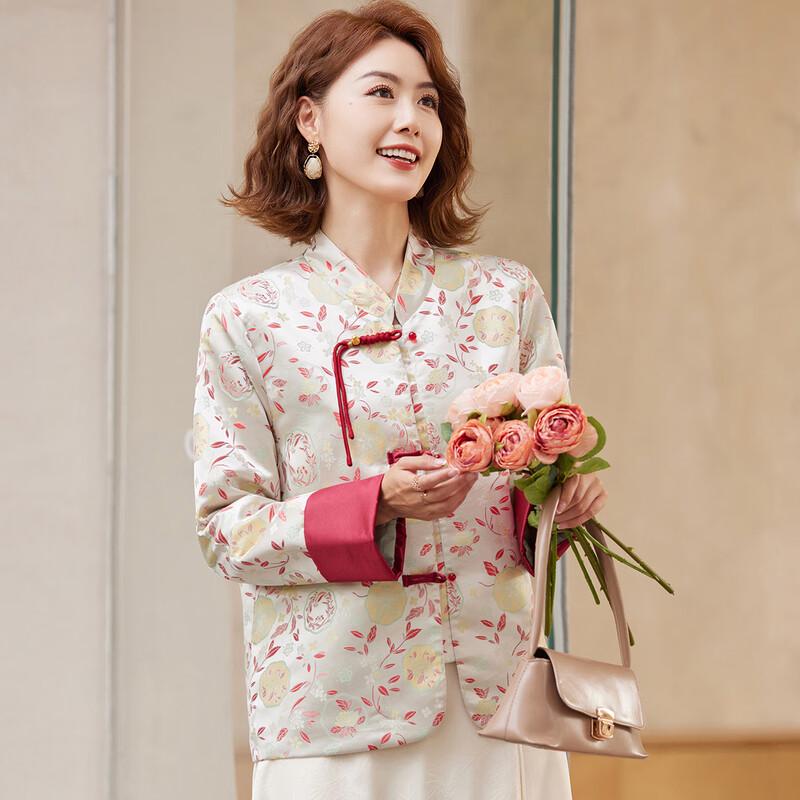 Pasit Women's Chinese Style Floral Print Jacket