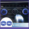 Volume Tune Knob Cover Rings TWO  for VW Tiguan 2018- Blue