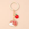 Fashion Autumn Maple Leaf Keychain Women Girls Corn Pumpkin Key Ring Pendants for Handbag Decor DIY Key Chain Jewelry Gifts